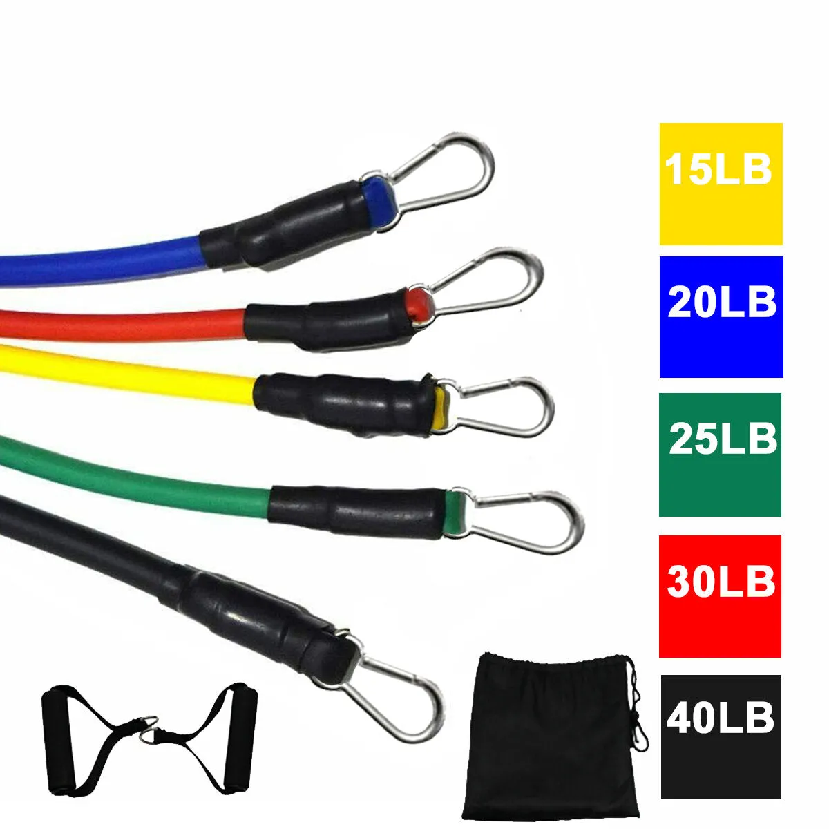 11/13 Pcs Resistance Bands Fitness Sport Yoga Elastic Bands Gym Home Training