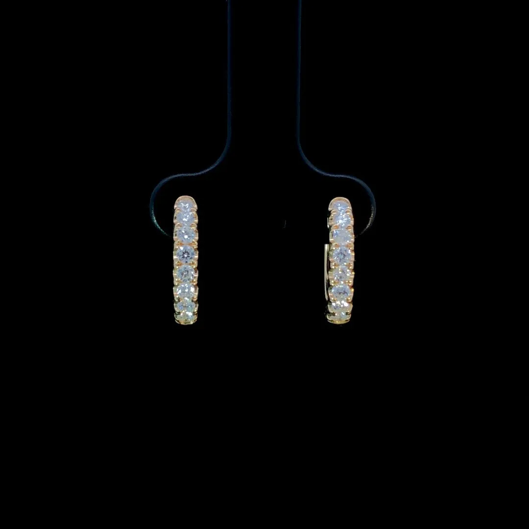 163608 - .50 ctw diamond hoops