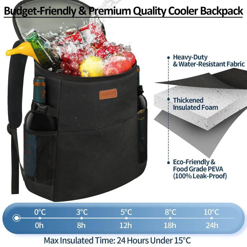 18 Qt. Insulated Waterproof Camping Cooler Backpack