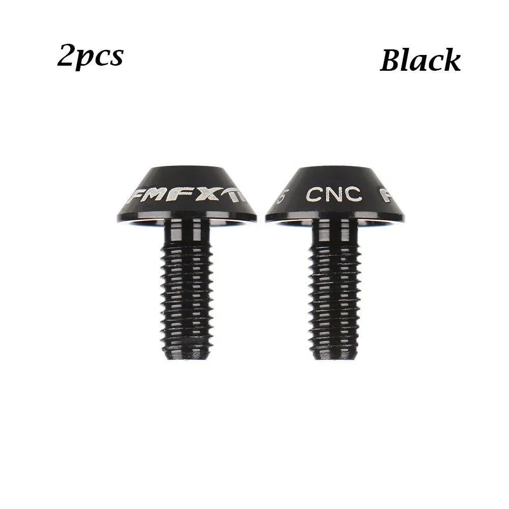 2Pcs/Set Colorful Aluminum Alloy Mountain Bike Water Bottle Holder Cage Screw Bolts M5x12mm Screw Durable Bicycle Accessories