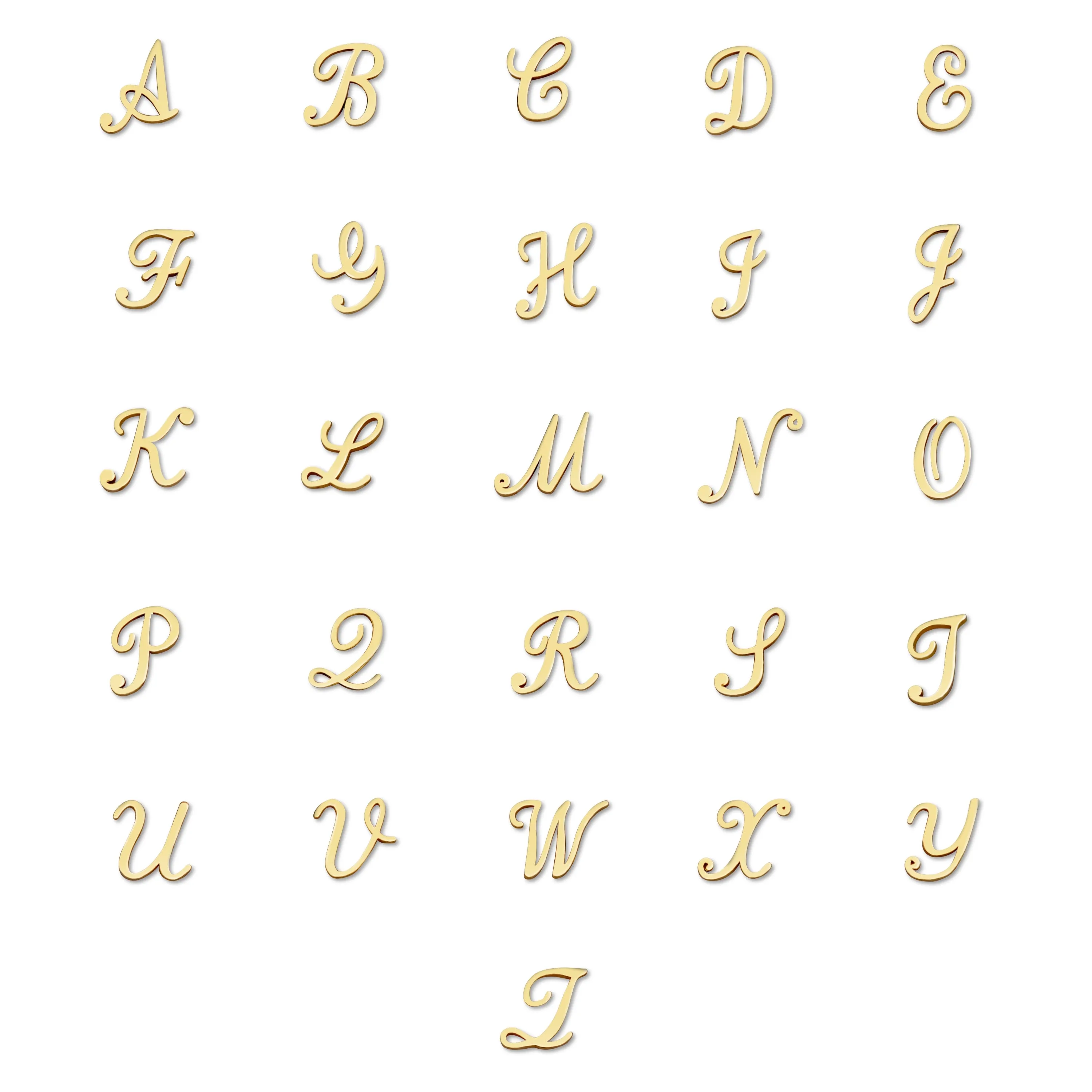 AMELIA SCRIPT INITIAL STACKABLE RING