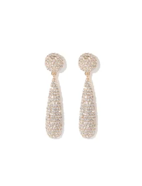Asha Crystal Tear Drop Earrings