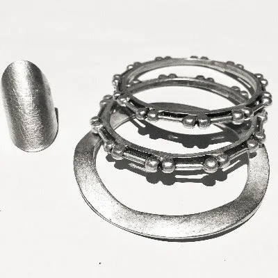 B.D.V. Large Turkish minimalist smooth adjustable ring
