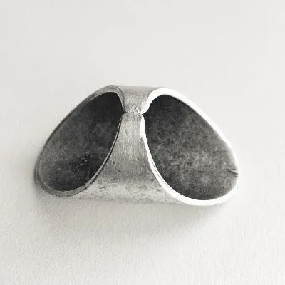 B.D.V. Large Turkish minimalist smooth adjustable ring