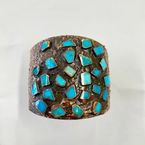 Bell's Trading Post Copper & Turquoise Cuff Bracelet