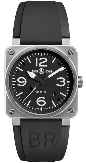 BR Watch BR 3 92 AutoMTic Black Steel D