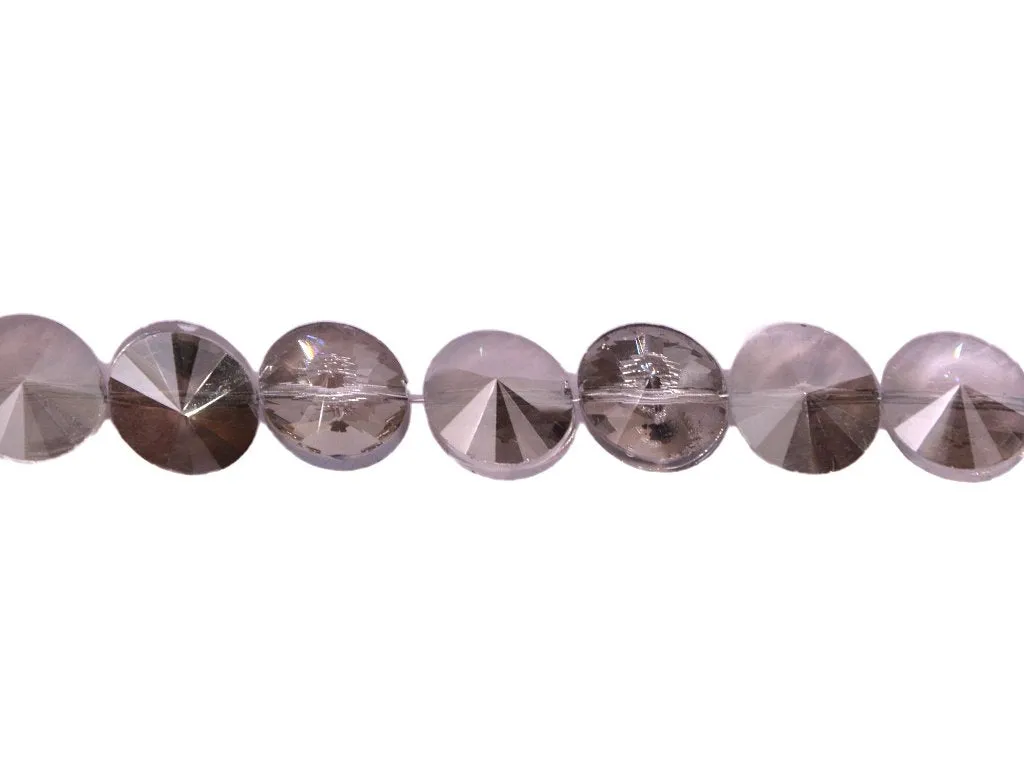Brown Rivoli Crystal Beads