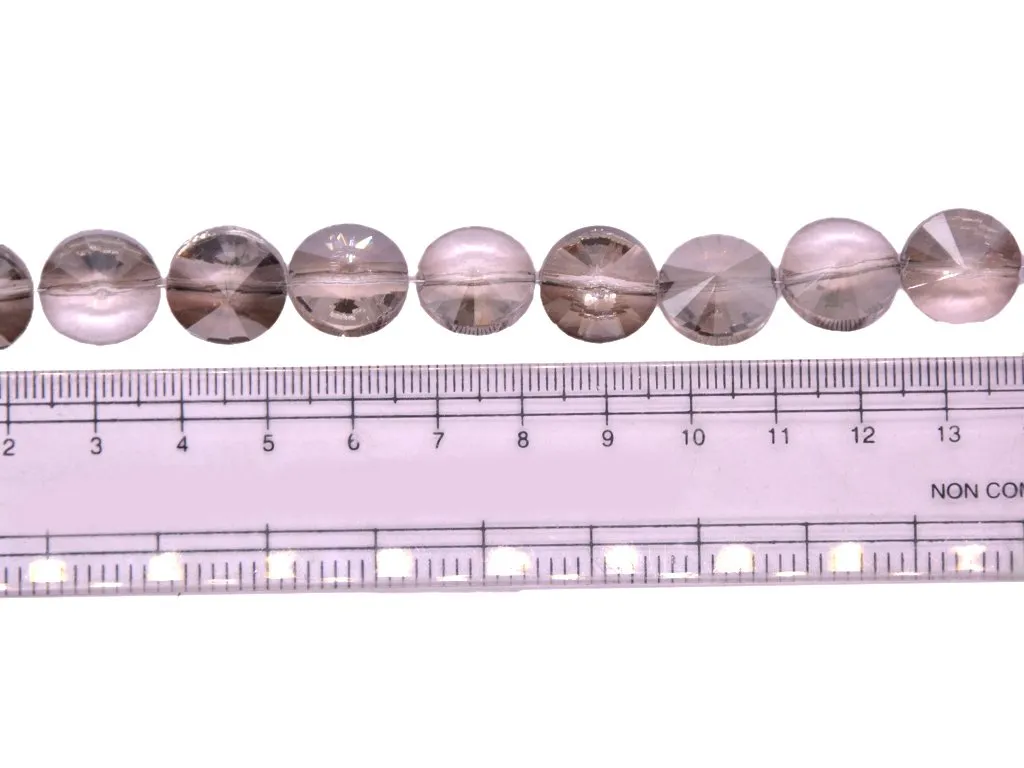 Brown Rivoli Crystal Beads