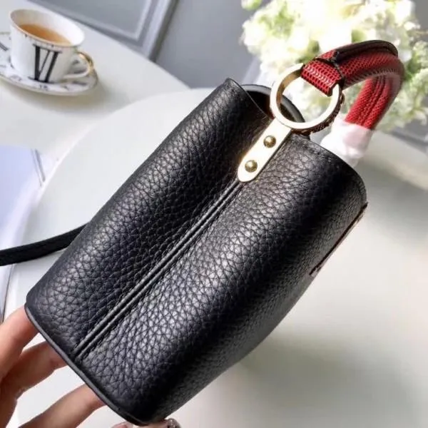 Capucines Bb Handbag M94048 Black Taurillon Leather 2018