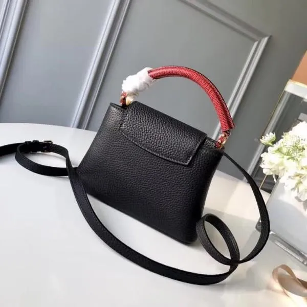 Capucines Bb Handbag M94048 Black Taurillon Leather 2018