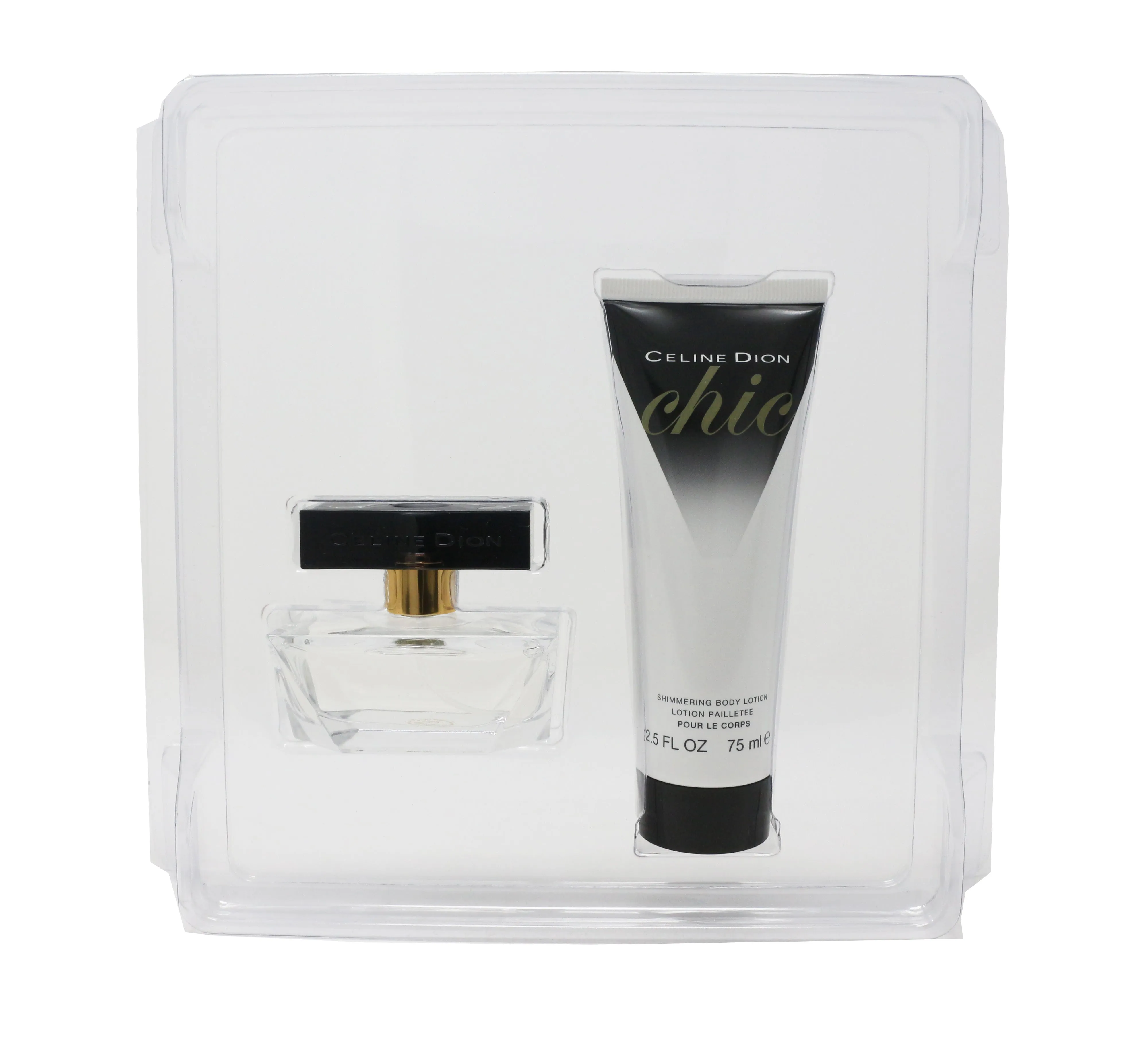 Celine Dion Chic Eau De Toilette Spray & Shimmering Body Lotion 2-Piece Gift Set