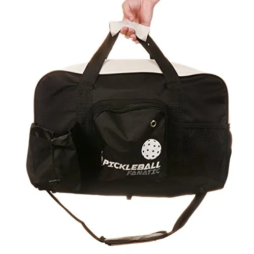 Champion Eclipse Graphite Complete Pickleball Set | Includes 3.0 Portable Net System   4 Graphite Pickleball Paddles   4 Outdoor Pickleballs   Pickleball Duffel Bag   USAPA Rulebook