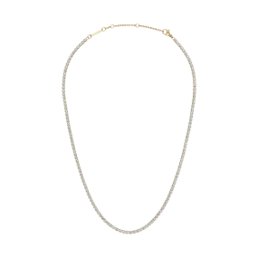 Classic Tennis Necklace Gold