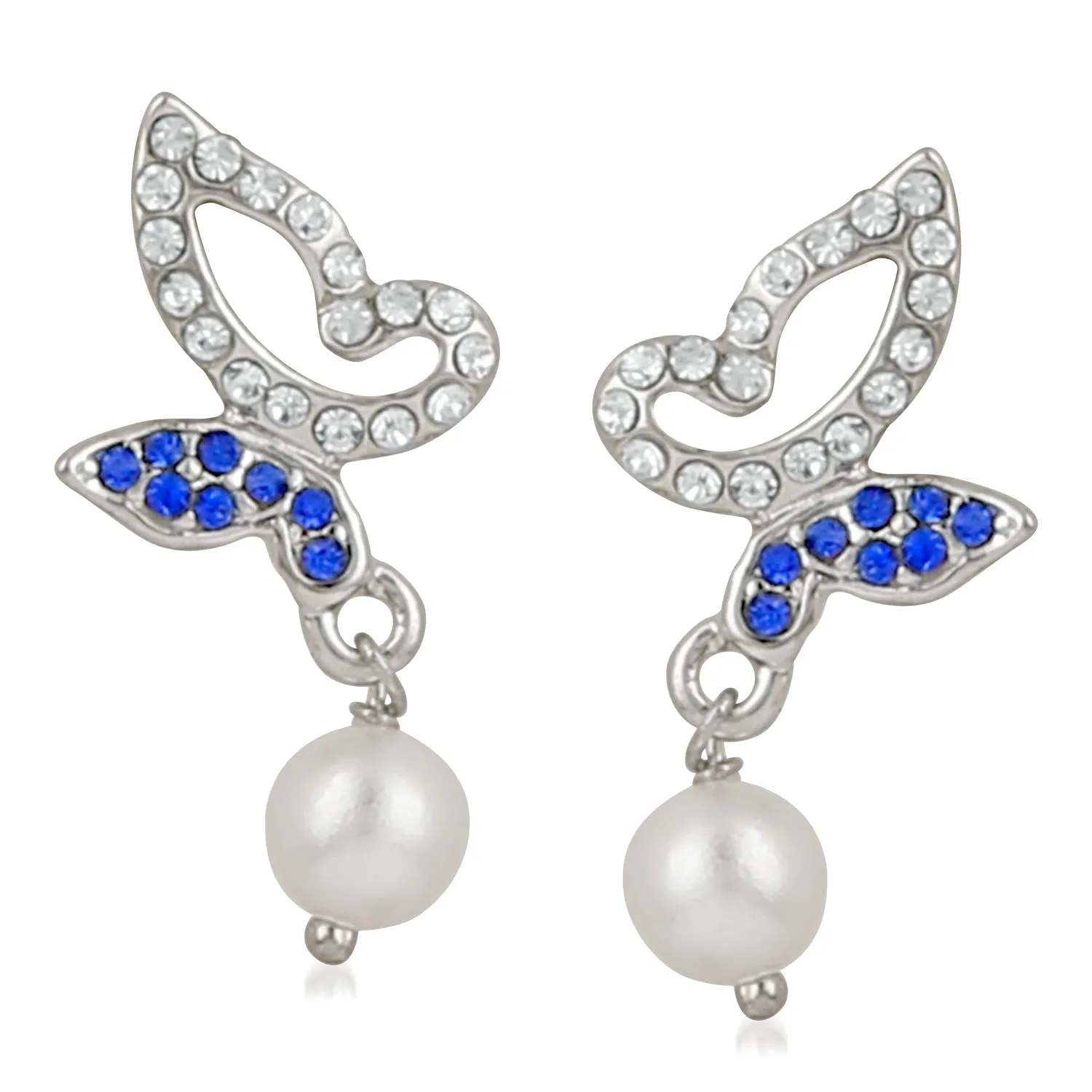 Crystal Butterfly Earrings