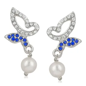 Crystal Butterfly Earrings