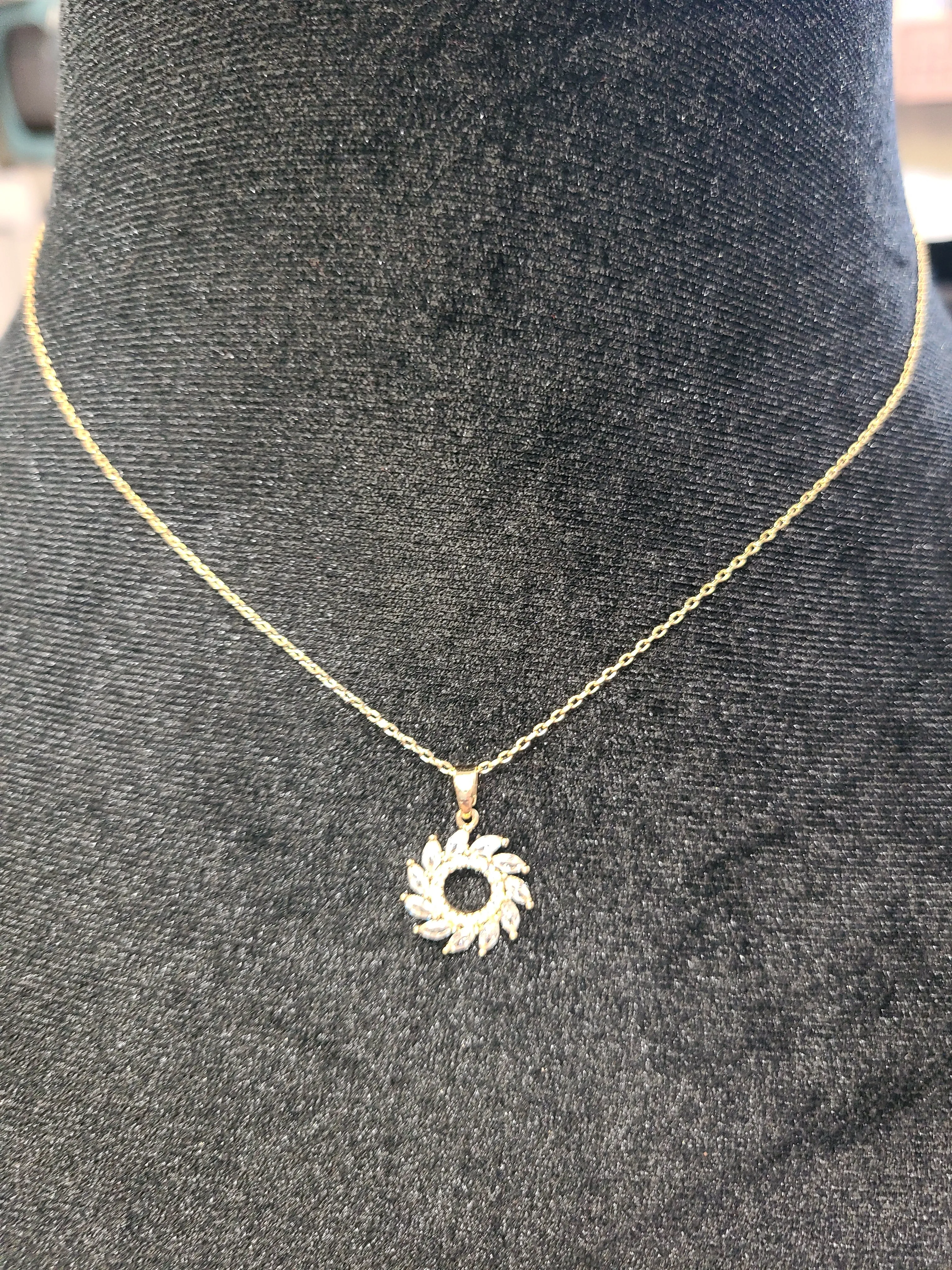 Crystal Sun Necklace