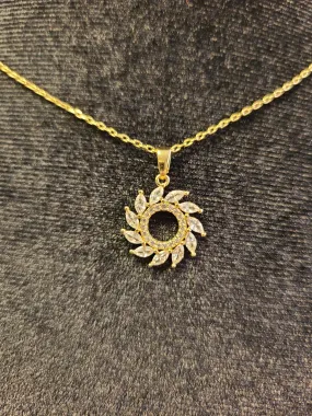 Crystal Sun Necklace