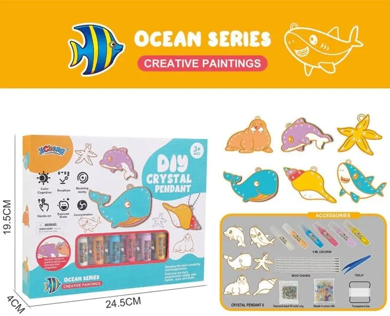 DIY Crystal Paint Arts and Crafts Set | Ocean Series