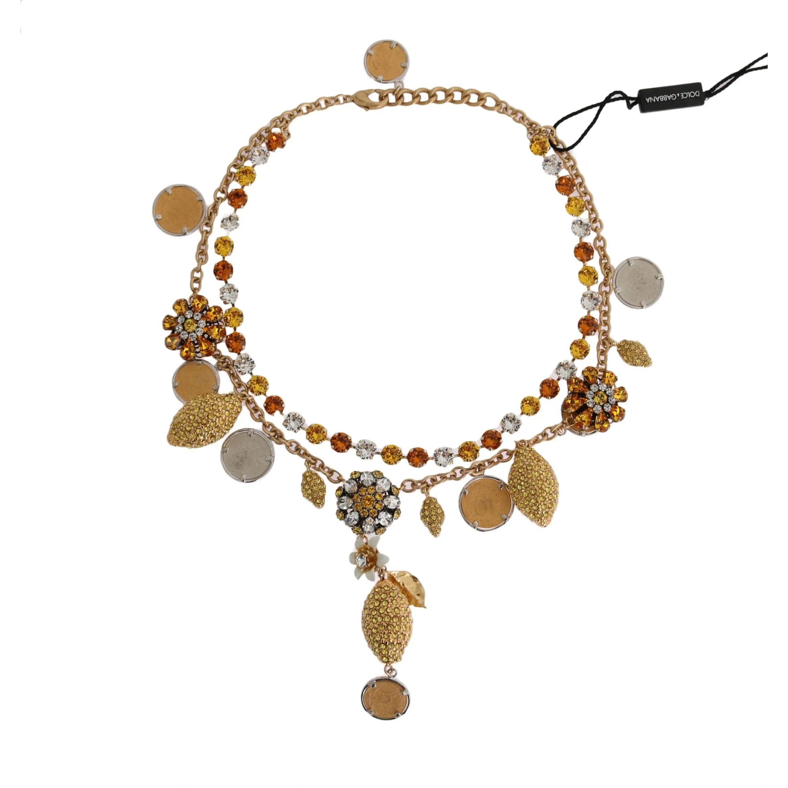 Dolce & Gabbana Elegant Gold-Plated Statement Necklace