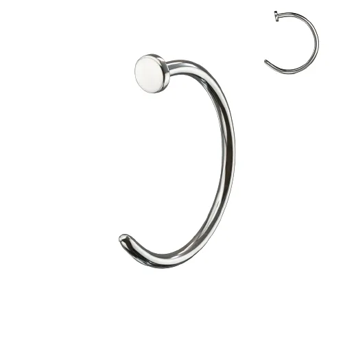 Dot Hug Hoops in 14k Gold