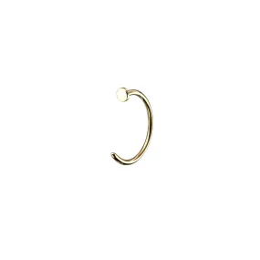 Dot Hug Hoops in 14k Gold