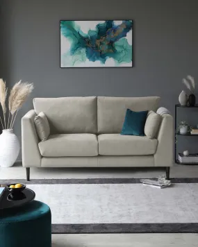 Elsie II Champagne Velvet 2 Seater Sofa