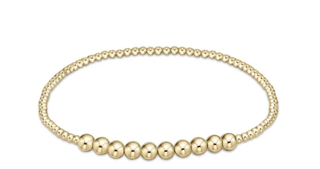 Enewton - Classic Gold Beaded Bliss 2mm Bead Bracelet - 4mm Gold