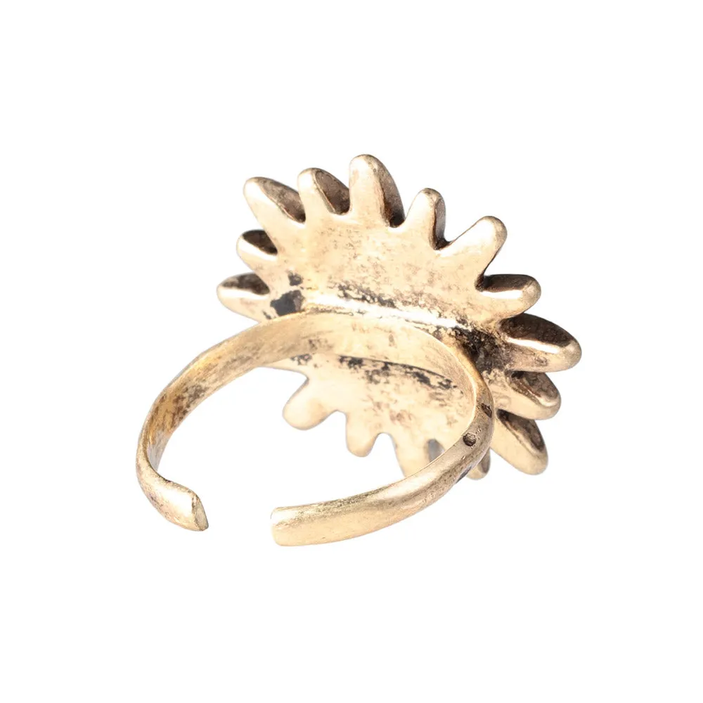 Flower Statement Open Ring