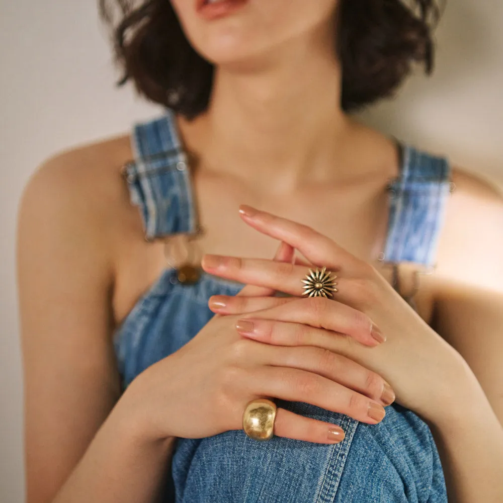 Flower Statement Open Ring