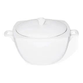 Furtino England Nuovo  300cl/105.5oz White Porcelain Soup Tureen, Pack of 6