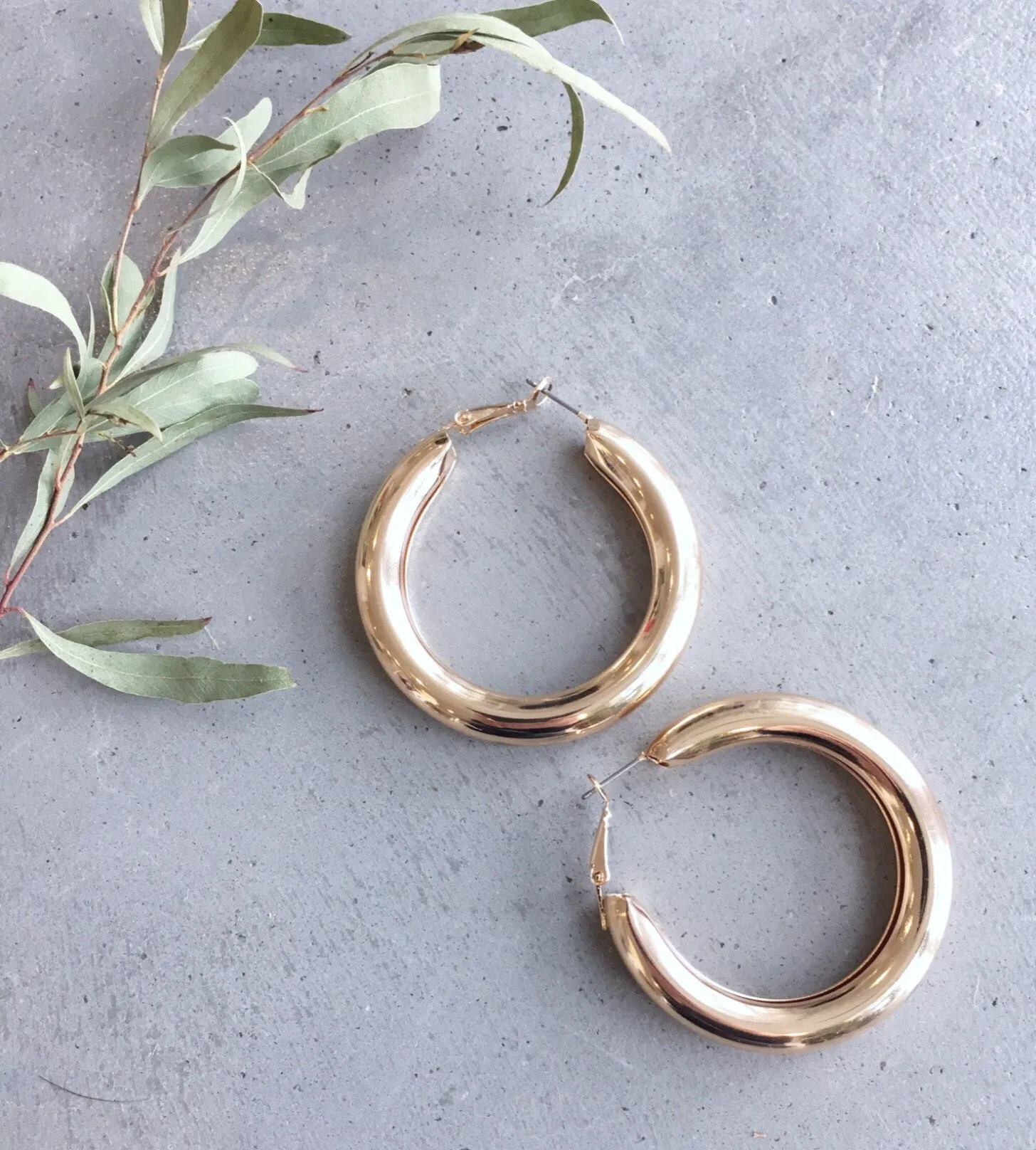 Gold Bubble Hoop