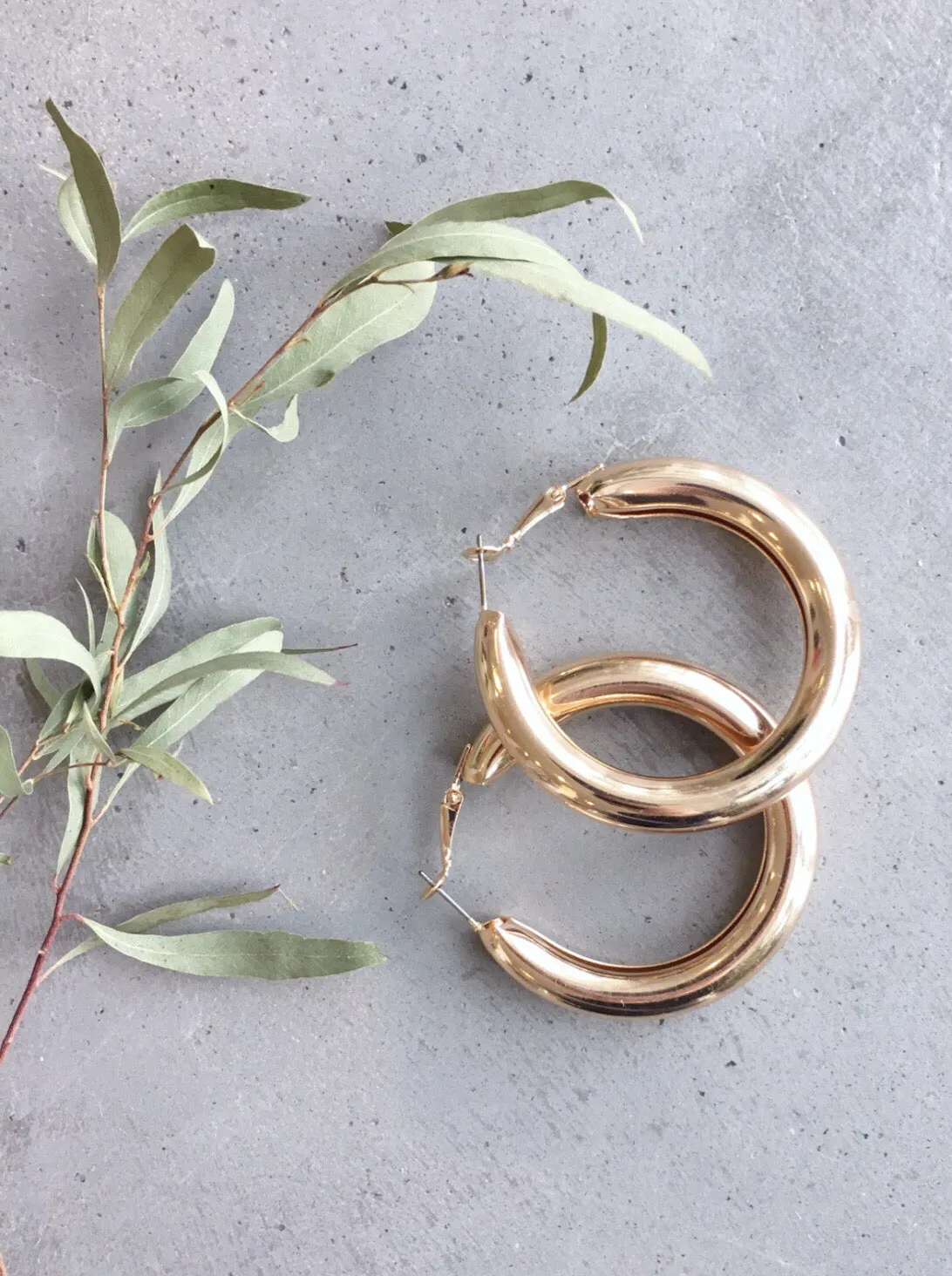Gold Bubble Hoop