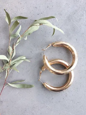 Gold Bubble Hoop