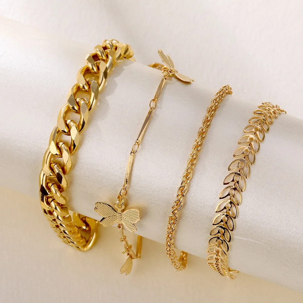 Gold Butterfly Boho Trendy Bracelets