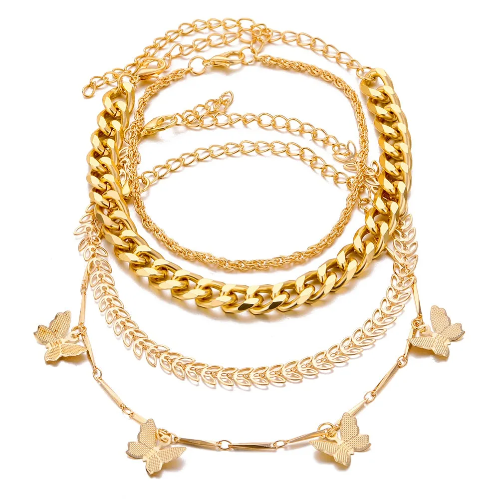 Gold Butterfly Boho Trendy Bracelets