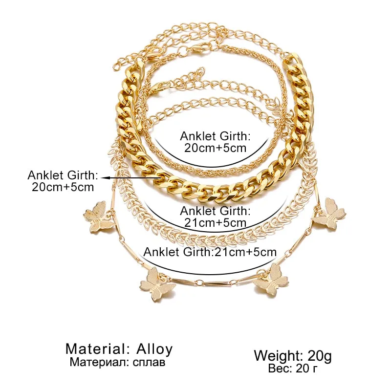 Gold Butterfly Boho Trendy Bracelets