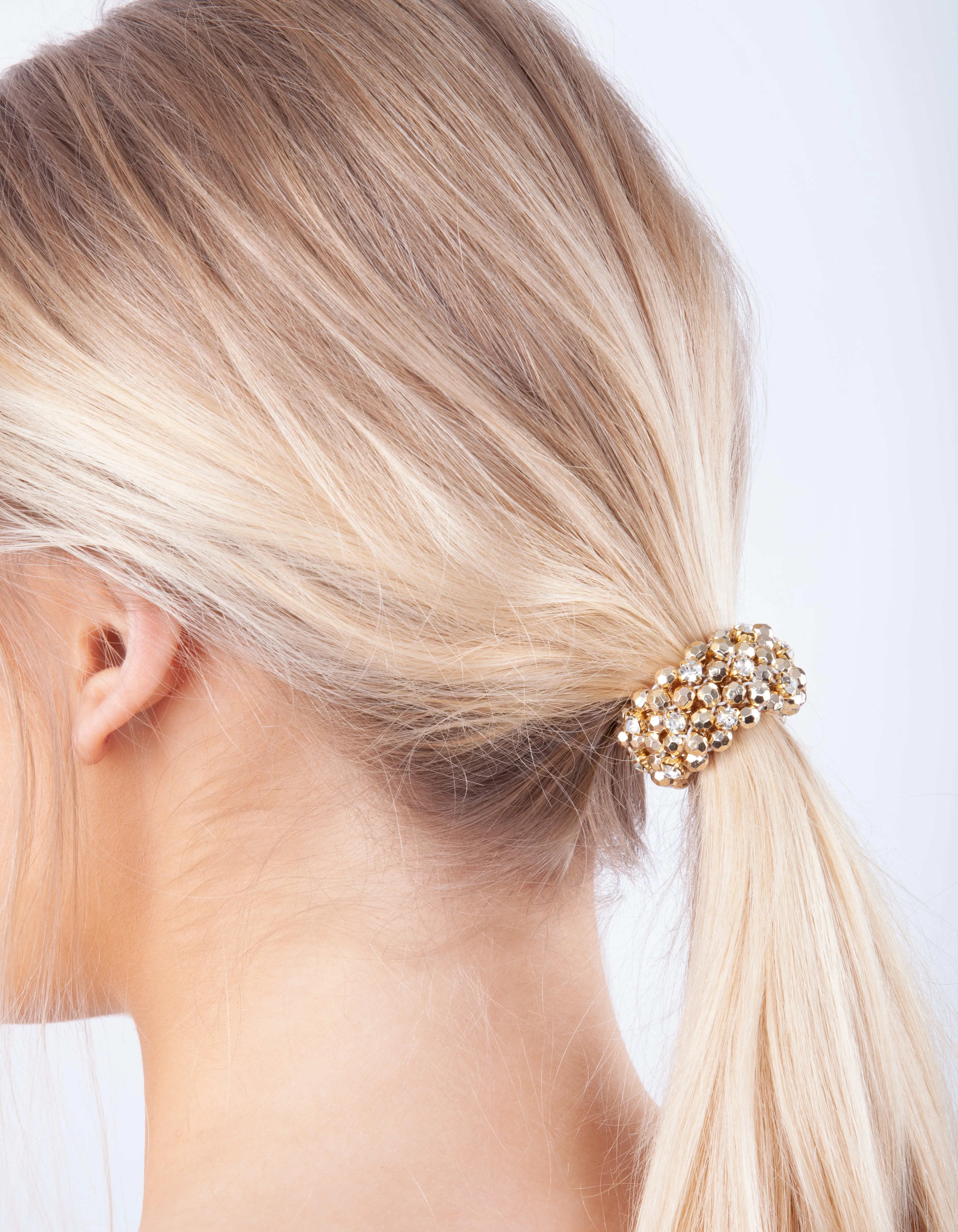 Gold Disco Ball Hair Tie