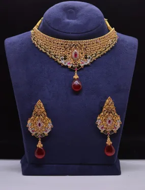 Gold Plated Necklace Set #J4181