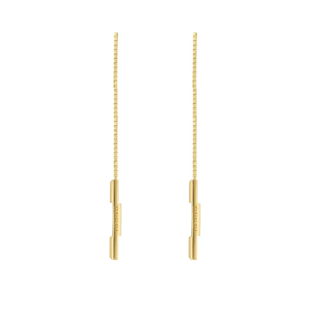 Gucci Link to Love 18ct Yellow Gold Chain Earrings
