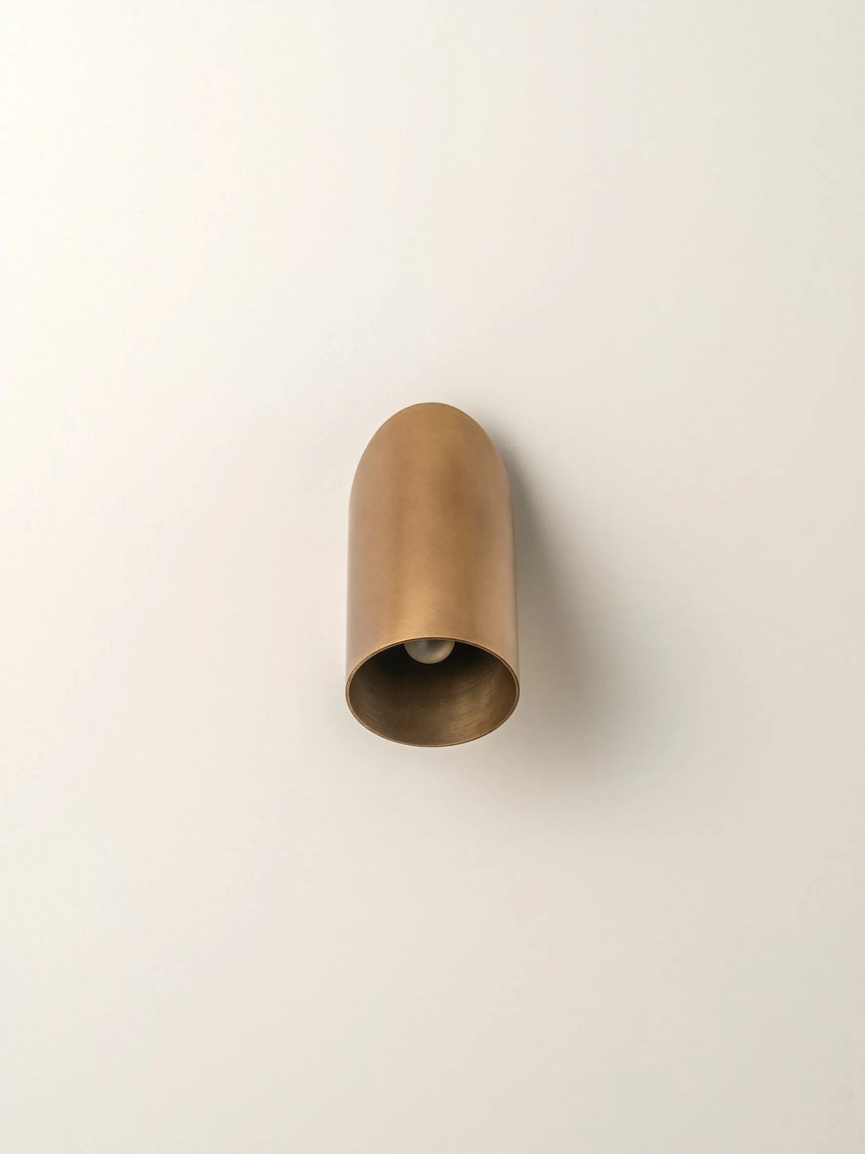 Guilla - brass angled cylinder spot light