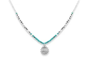 Hades Turquoise Silver Necklace