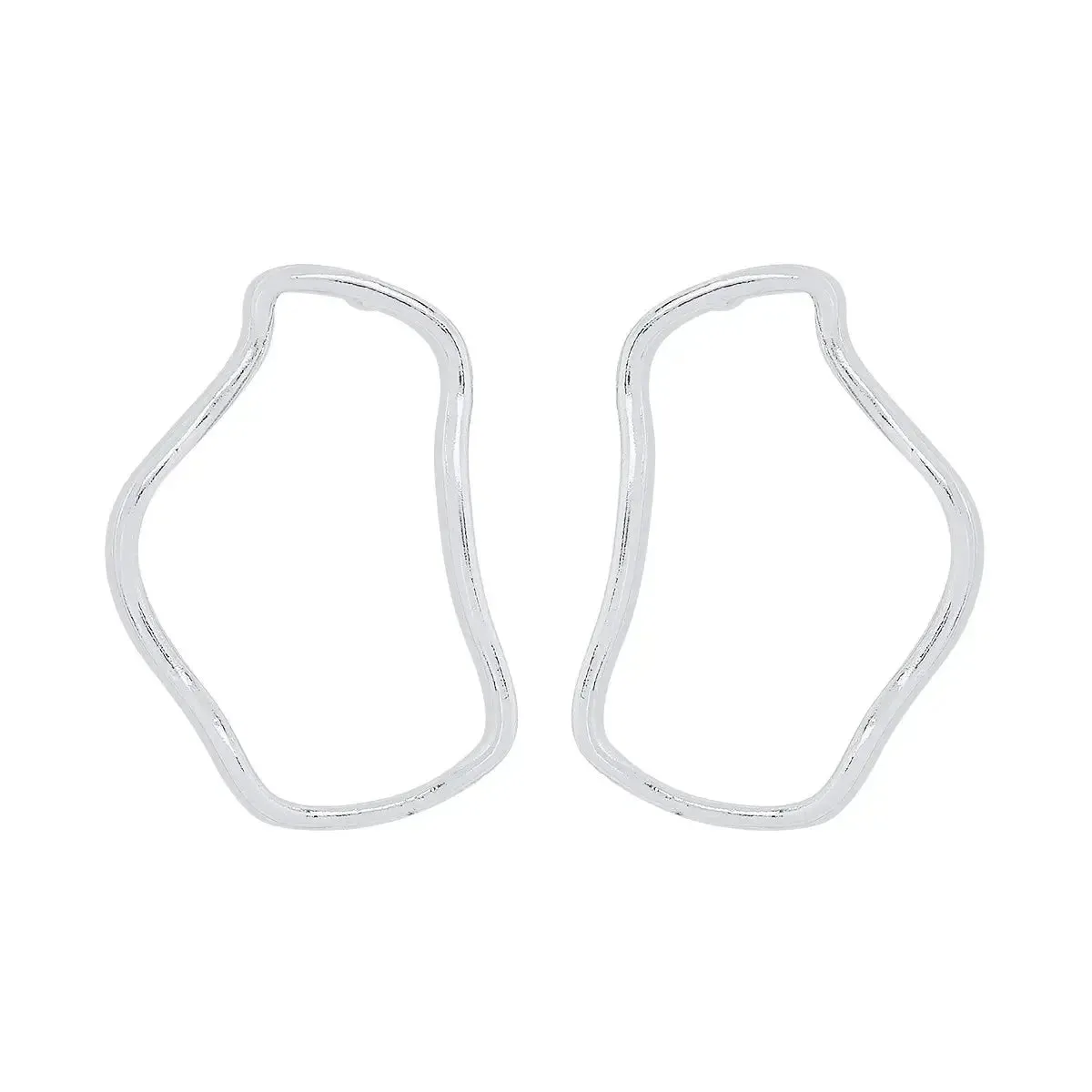 Helical Gleam Cuff Earrings