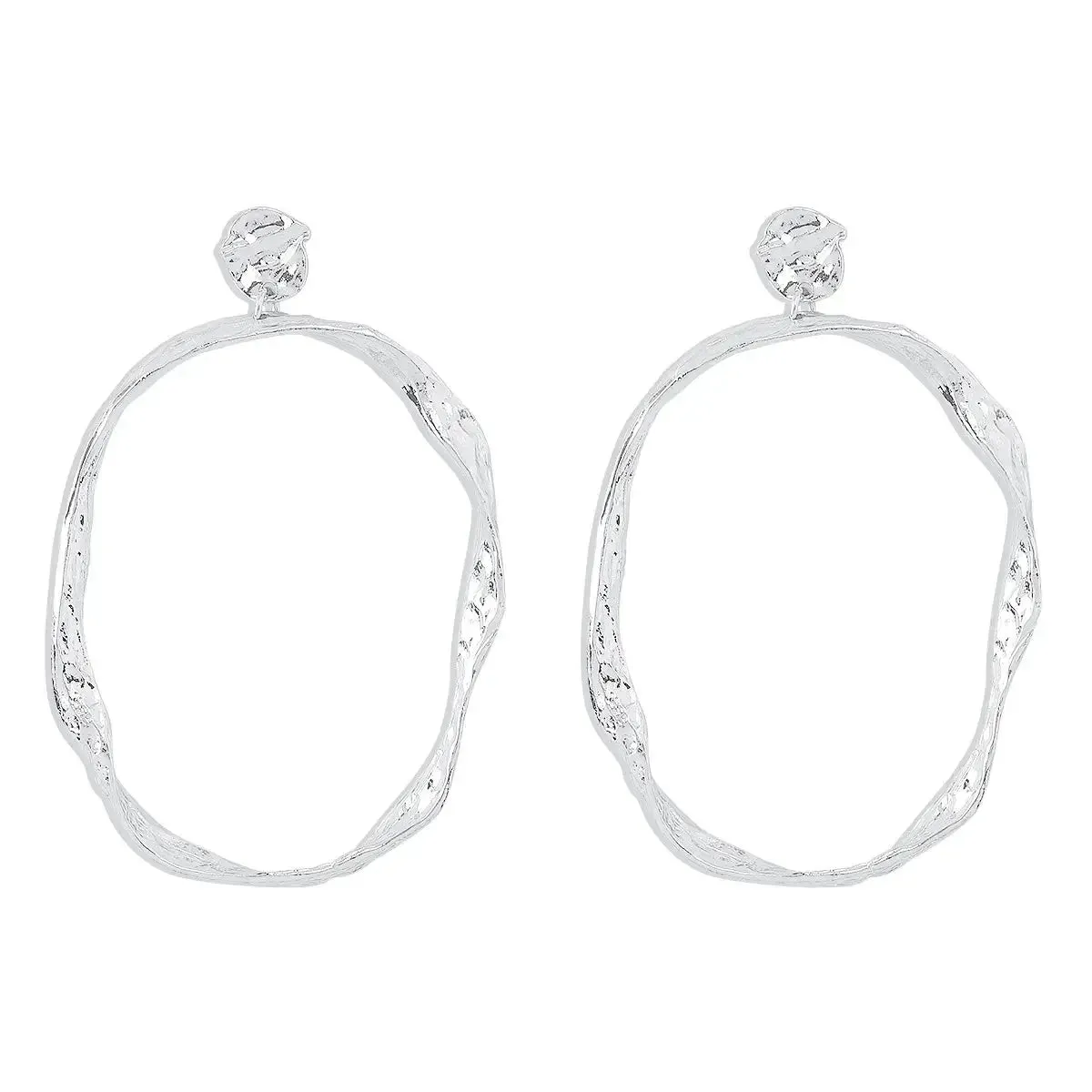 Helical Gleam Cuff Earrings