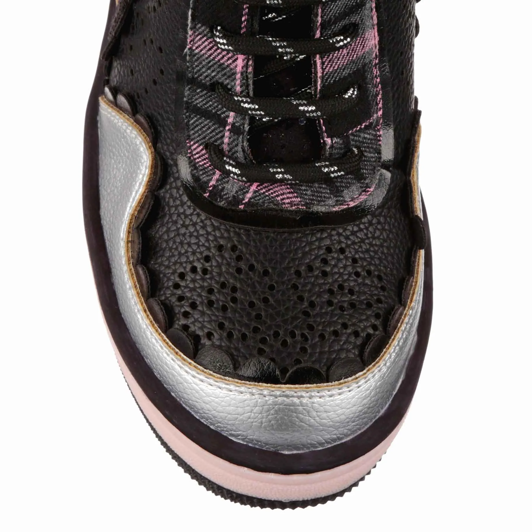Irregular Choice Womens Home Run Wedge Trainer - Black