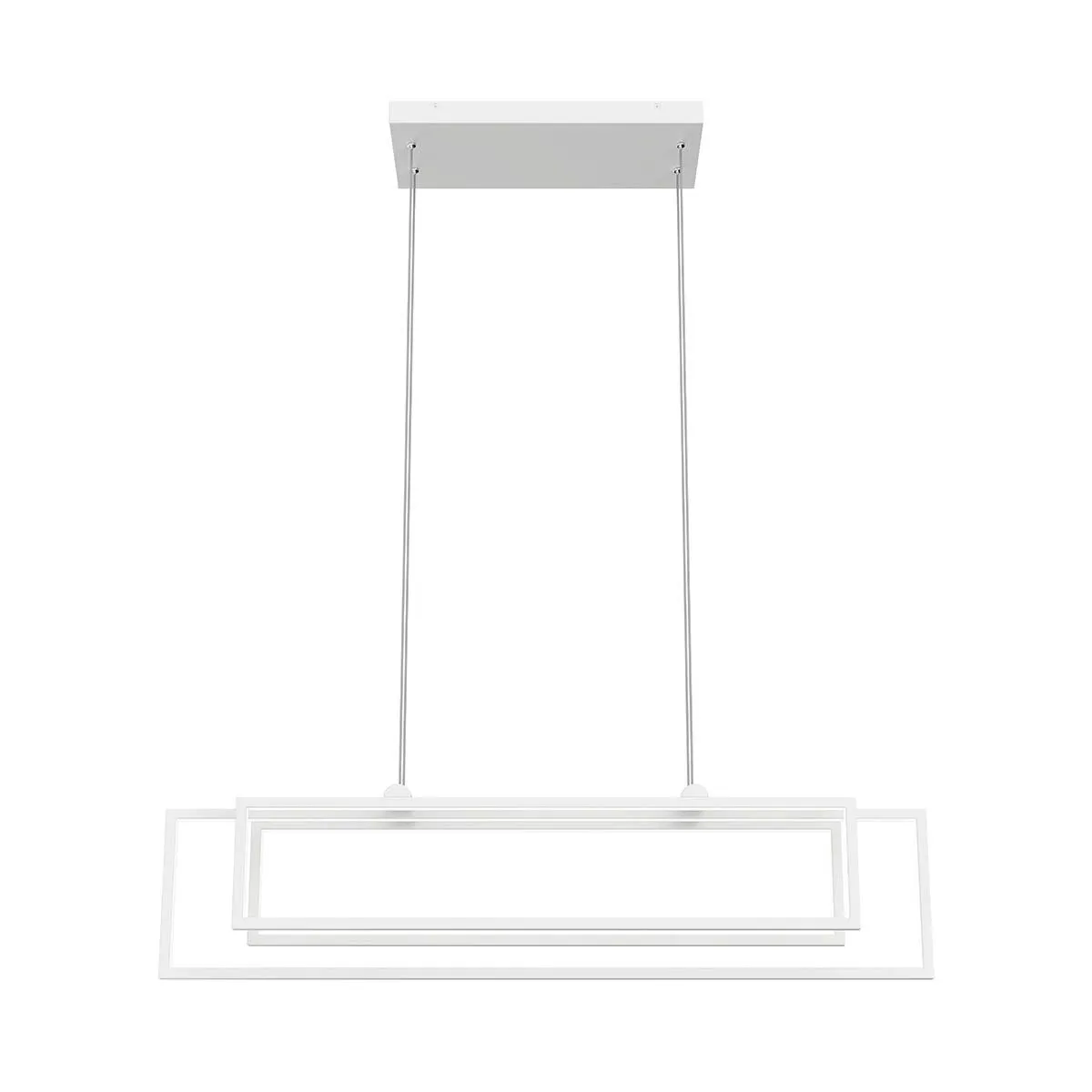 Jestin 38 in. 3 Lights LED Pendant Light White finish