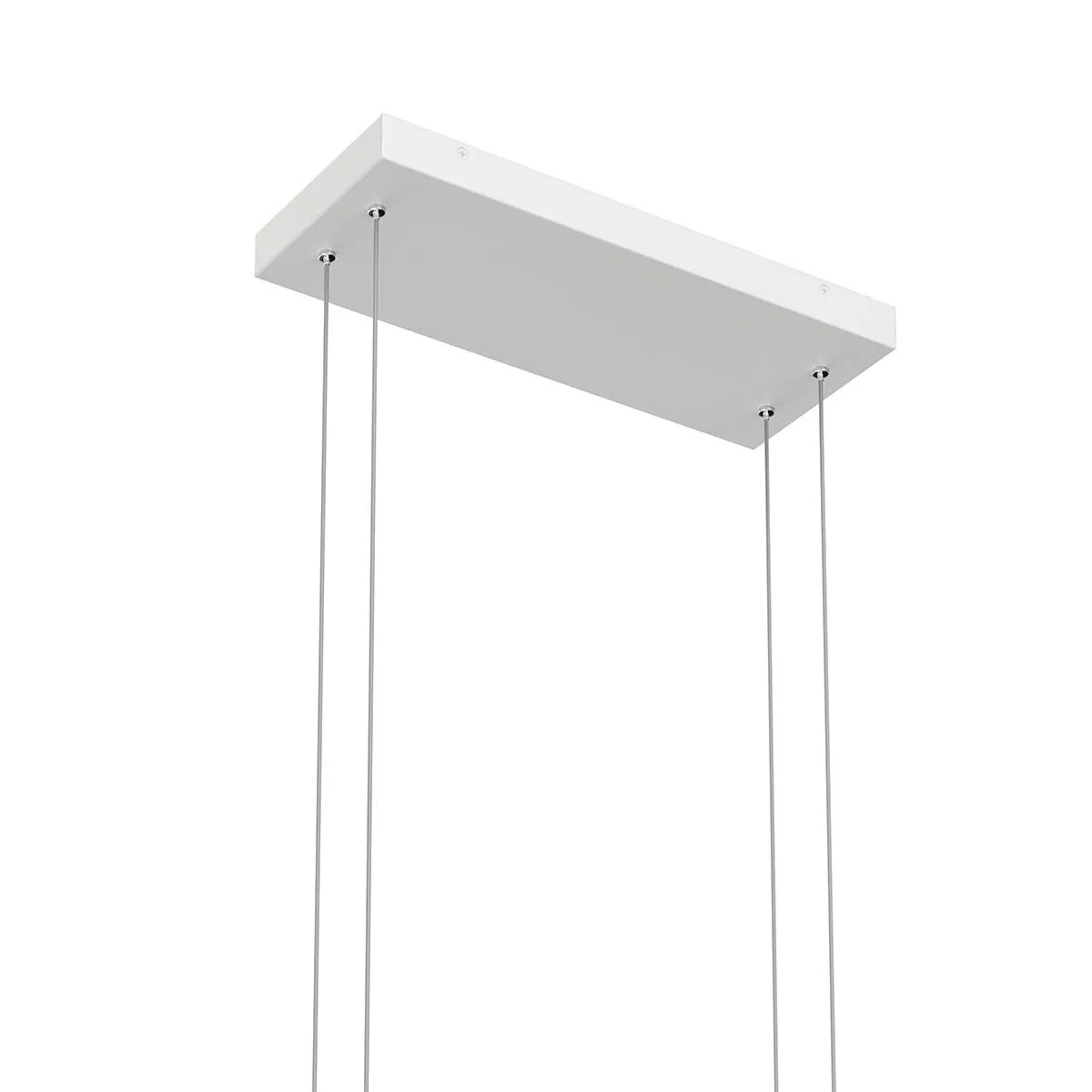 Jestin 38 in. 3 Lights LED Pendant Light White finish