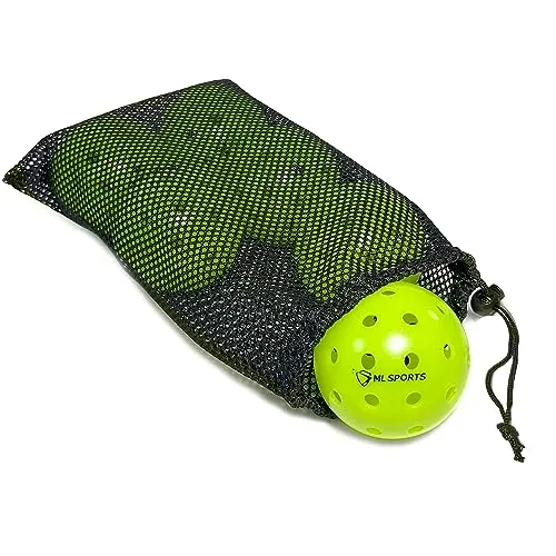 Marc Logan Sports High-Performance Outdoor Pickleball Balls - Durable & Long-Lasting Pickle Ball for Pickleball Training and as Pickleball Gift for Professionals, Beginners & Every Player in-Between