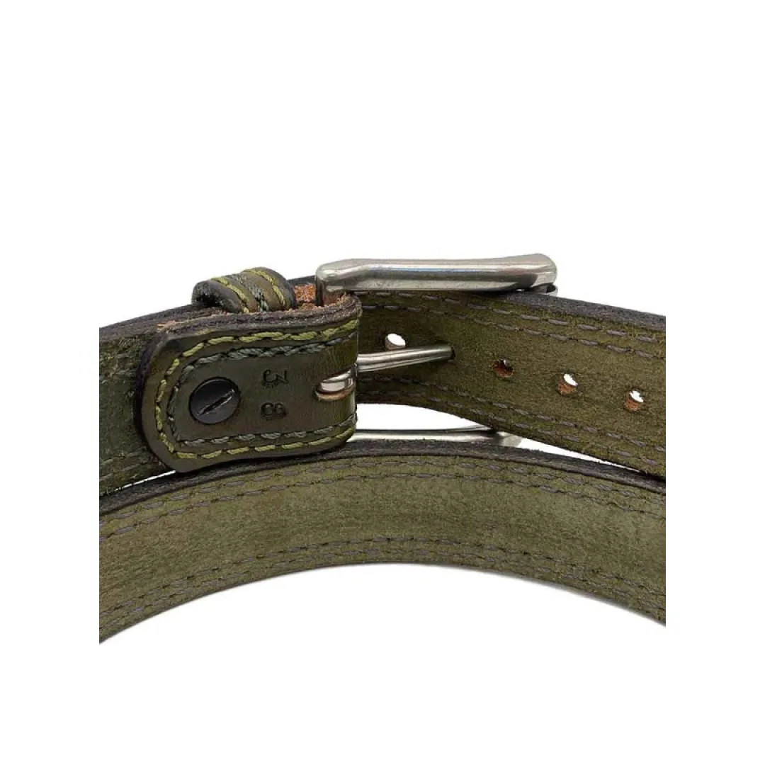 Men's Green Cedar Lane Leather Belt
