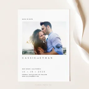 Minimal Photo Save the Date | Margot