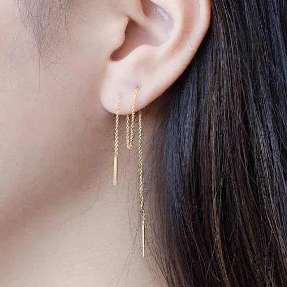 Minimalist Long Earring